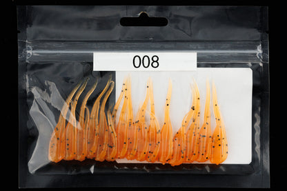 Orange with Black Flake Brush-Walker Crappie Lure