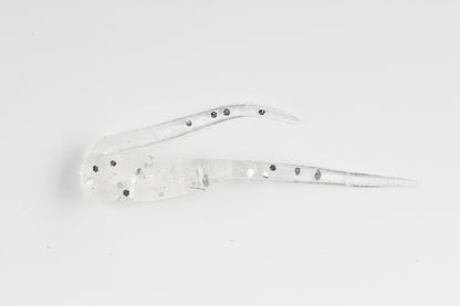 White with Silver Glitter Brush-Walker Crappie Lure