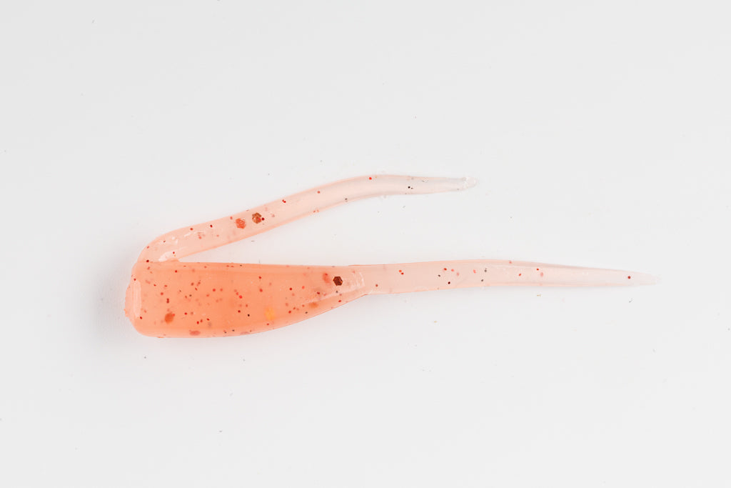 Pink with Red Glitter Brush-Walker Crappie Lure